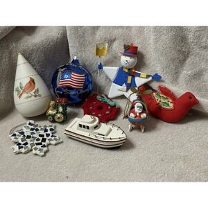 Lot To F 9 Vintage Christmas‎ Ornaments